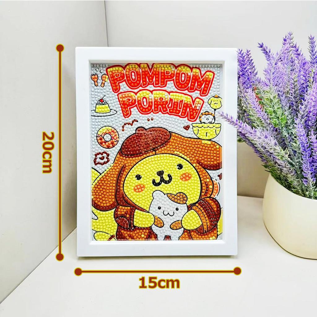 Sanrio Diamond Art Diamond Bead Painting DIY Diamond Painting Frame Diamond Number Rhinestone Painting Handmade Painting Craft Design Kit, Kit, Kit,