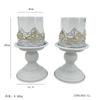Vintage Iron Candle Holder Aromatherapy Cup Candlestick for Candlelight Dinner Home Decor And Shooting Props