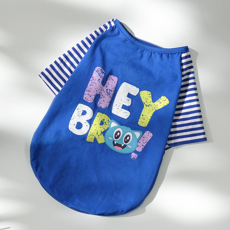 

1pc cute summer Dog Shirt Soft Pet Clothes For Small Medium Dogs And Cats Daily Prevents hair shedding Wear XS синій