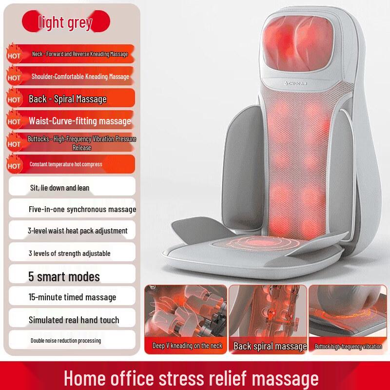 CHIGO Full Body Kneading Massage Cushion CN plug (adapter included)