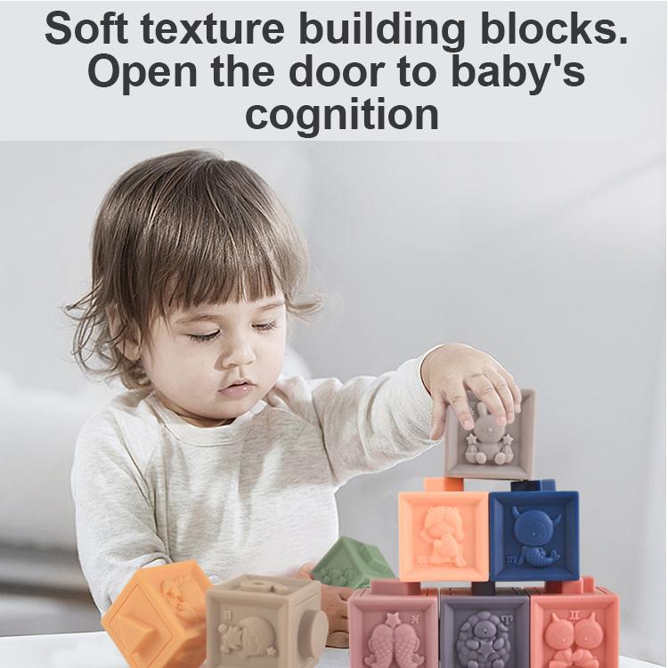 Silicona Juguetes Construccion Bebe Bloques De Construcción De