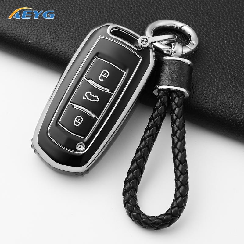 Tpu Car Key Case Cover For Geely Emgrand 7 Gx3 Atlas Gs Nl3 Gili Emgrand 7 Ex7 Gt Gc9 Protected Shell Fob Accessories