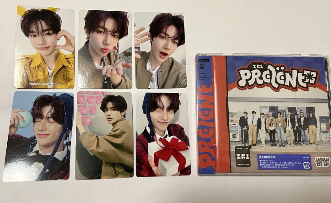 

[USED] ZEROBASEONE / PREZENT Regular edition CD, 6 Janhao trading cards