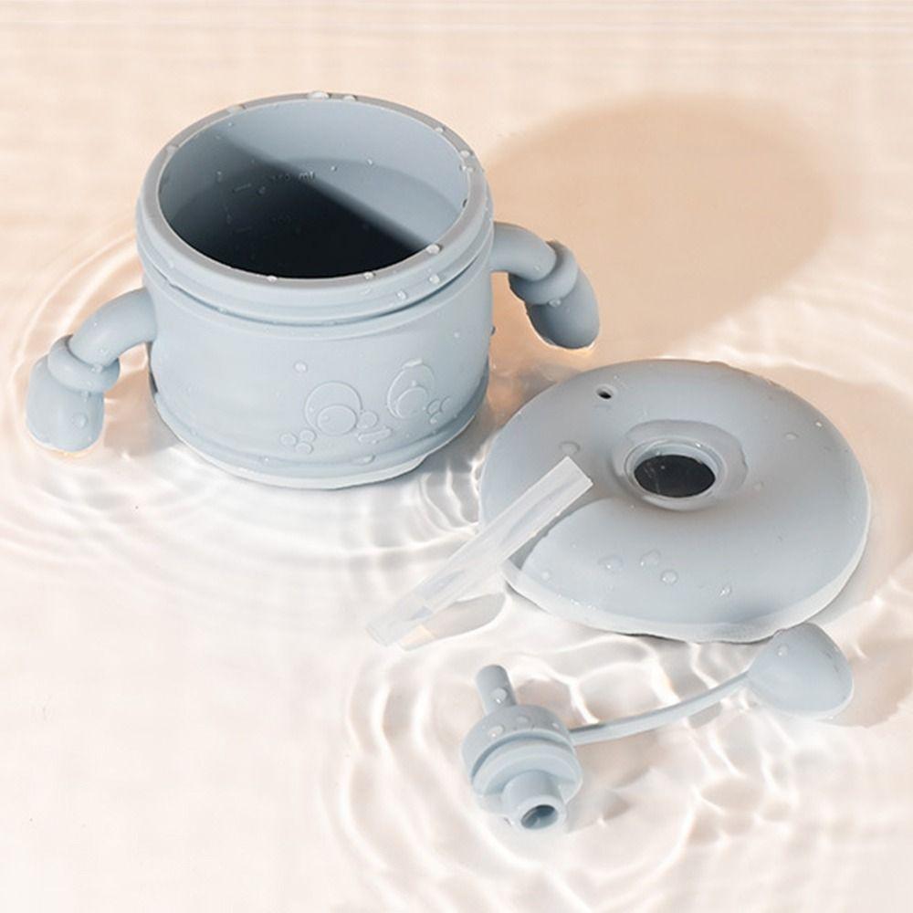 Leakproof Baby Training Cup Soft Silicone Drinking Cups with Straws Baby Stuff