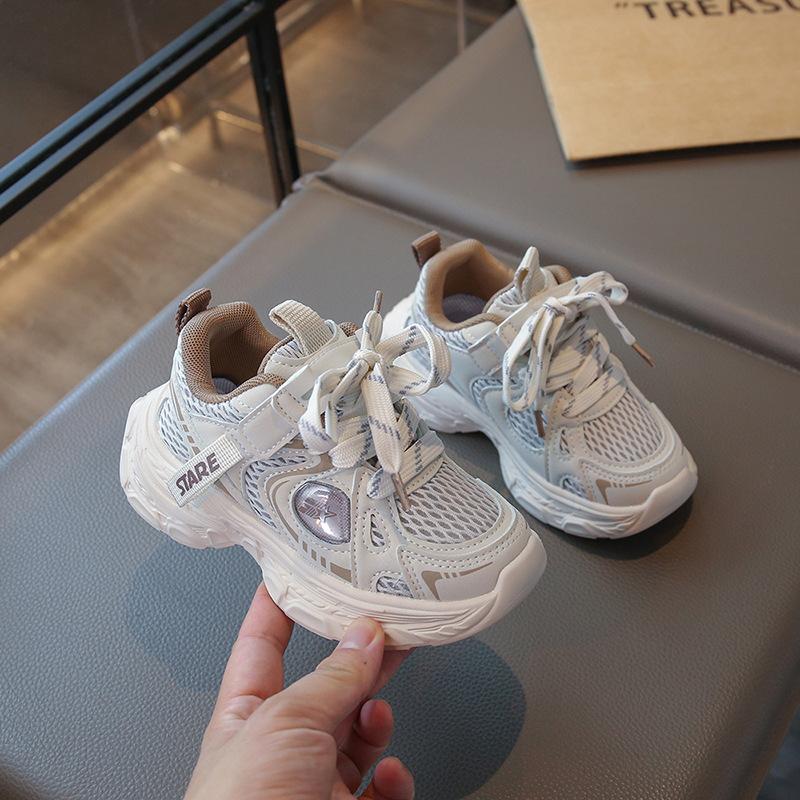 

Girls dad shoes 2025 autumn new children s sports shoes mesh breathable lightweight soft sole boys running shoes tide 22