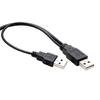 USB2.0 Y Cable Double USB A To Mini B Connectors For External HDD BluRay Power Supply HDD Date Cable PVC USB Y Cable