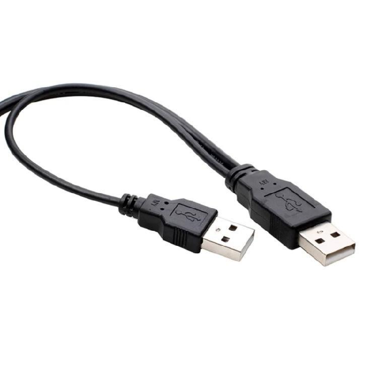 USB2.0 Y Cable Double USB A To Mini B Connectors For External HDD BluRay Power Supply HDD Date Cable PVC USB Y Cable
