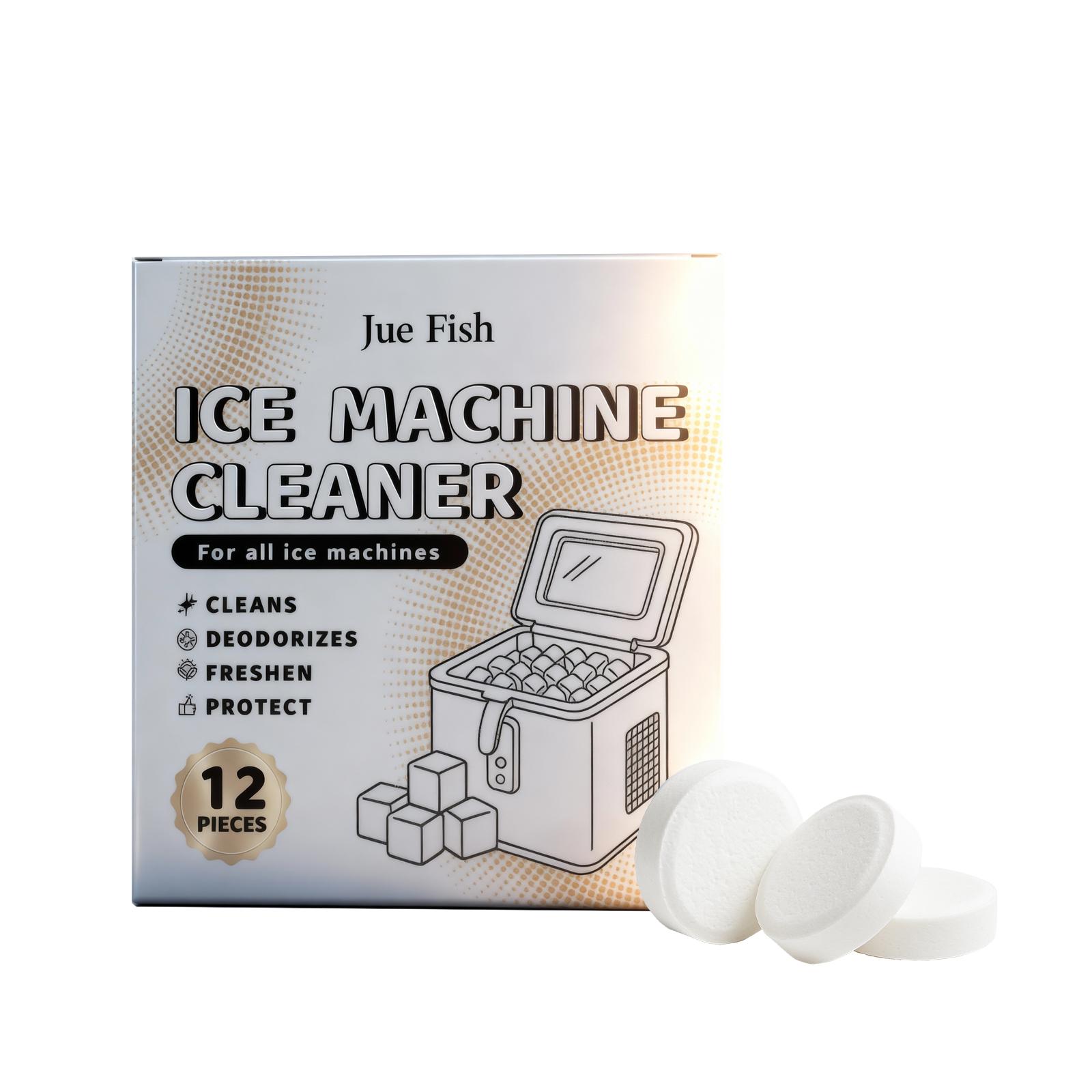 

Jue Fish Ice Maker Descaling Cleaning Tablets Household Mild Descaling and Odor-Removing Cleaning Tablets 12pcs
