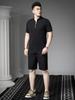 European Goods 2025 Summer New Men's Polo Shirt Fashion Brand Stand Collar Short sleeve T-shirt Solid Bottoming Shirt Men's Top