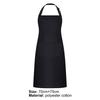 Delantal de cocina cómodo con hebilla ajustable, delantal de cocina fácil de limpiar de poliéster y algodón para hornear