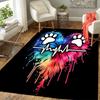 1pc Love Heart and Puppy Paw Prints Print, Design Indoor Area Rug, Soft, Anti-Slip, and Durable Gaming Room Decor for Bedroom, Living Room,