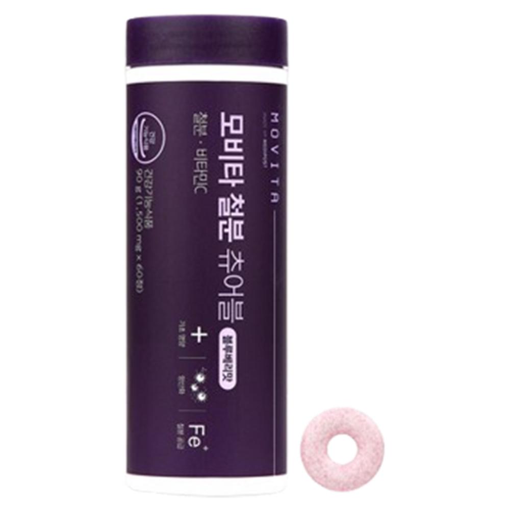 Movita Iron Chewable Blueberry Flavor 90g 1 pcs 60 tablets