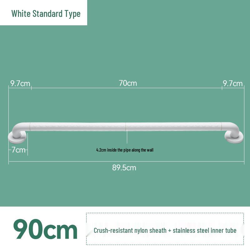 Corridor ABS Anti-Slip Handrail for Staircases, Bathrooms, and Toilets - Elderly & Disabled Assistance Rail