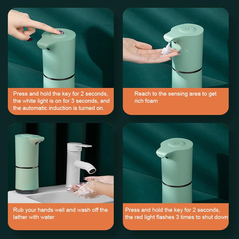 Automatic Soap Dispensers Smart Hand Machine Foam Smart Alcohol Spray Disinfection Hand Sanitizer Machine Bathroom Home El
