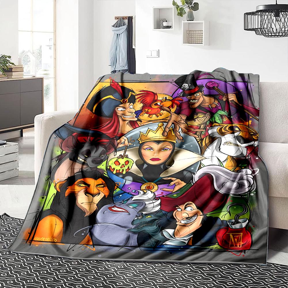 Villains Evil Tour Flannel blanket, soft and warm, suitable for beds and sofas, all seasons, portable travel blanket. 0730157