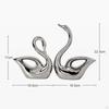 Keramik Schwanenpaar Figuren Tierstatuen Desktop Handwerkskunst Moderne Skulptur für Hochzeitsgeschenke