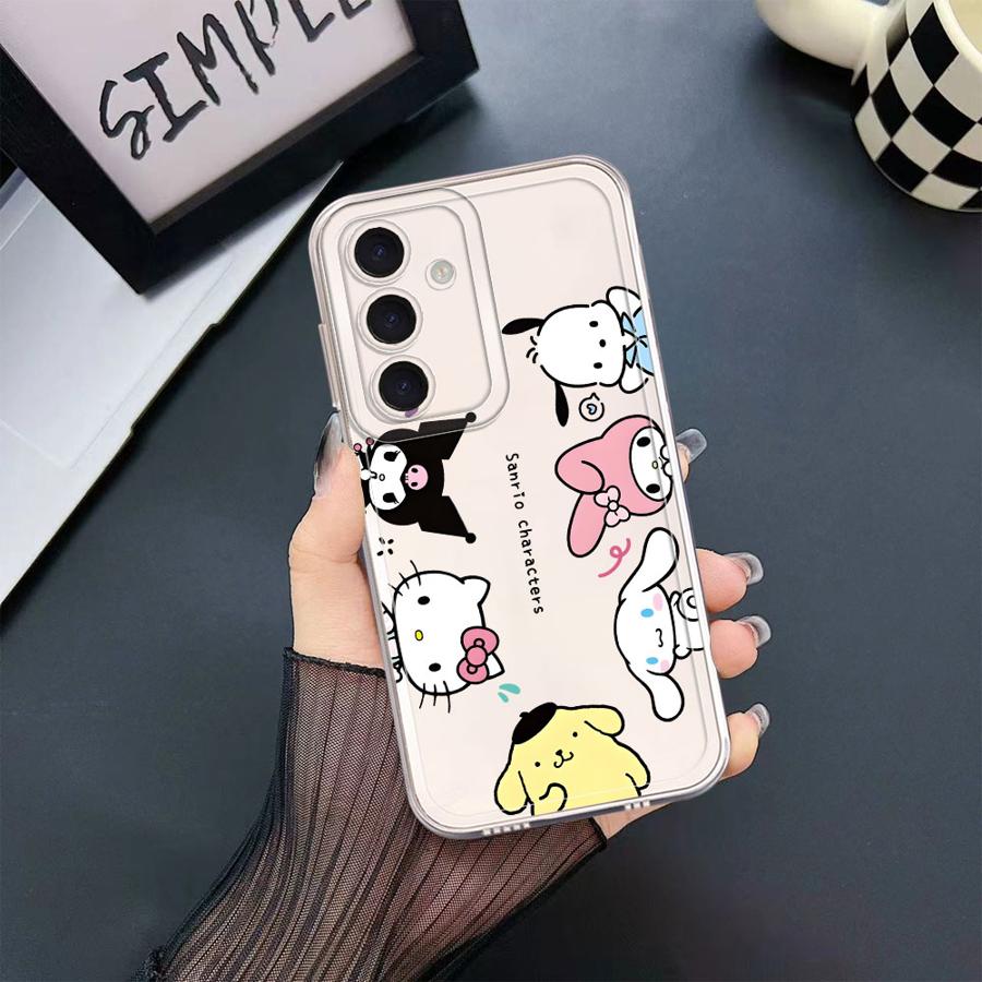 Sanrio Hello Kitty Cute Phone Cover Case for Samsung Galaxy A57 A26 A24 A52 A17 A55 A34 A35 A14 A16 A54 A15 A52 A56 A36 A37 A25
