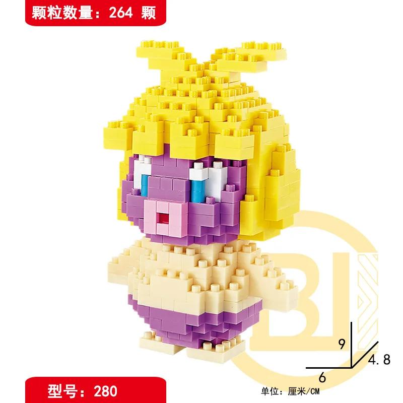 עשה זאת בעצמך אבני פוקימון קטן קריקטורה מיני אבן בניין פיקאצ'ו Charizard Eevee Mewtwo אנימה להרכיב דגם פעולה בובות צעצועים