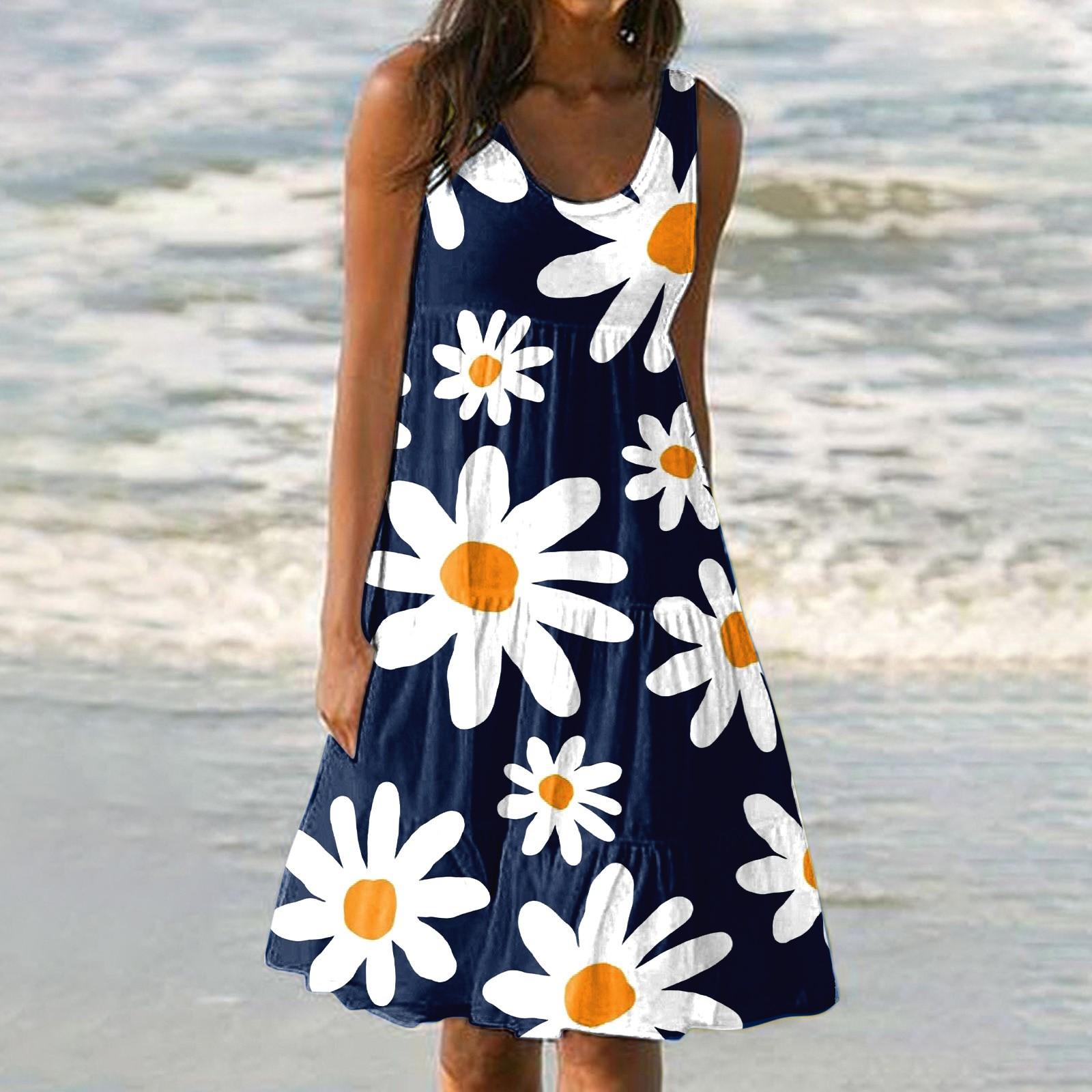 

Модный женский повседневный летний сарафан с принтом, свободная пляжная юбка с градиентом, платье XXXXXL белый