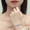Classic Fashion Internet Celebrity S925 Silver Full Diamond Bracelet for Women Row of Diamond Silver Bracelet