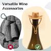 2 Pack Cowboy Hat Wine Stoppers Reusable Silicone Champagne Whiskey Stopper Leakproof Sealer Wine Tips Lids Christmas Gift