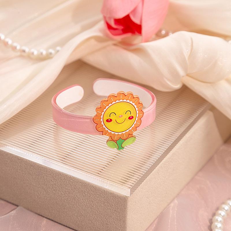 Adorable Butterfly & Sunflower Children's Bracelet - Cute Cartoon Flower Jewelry