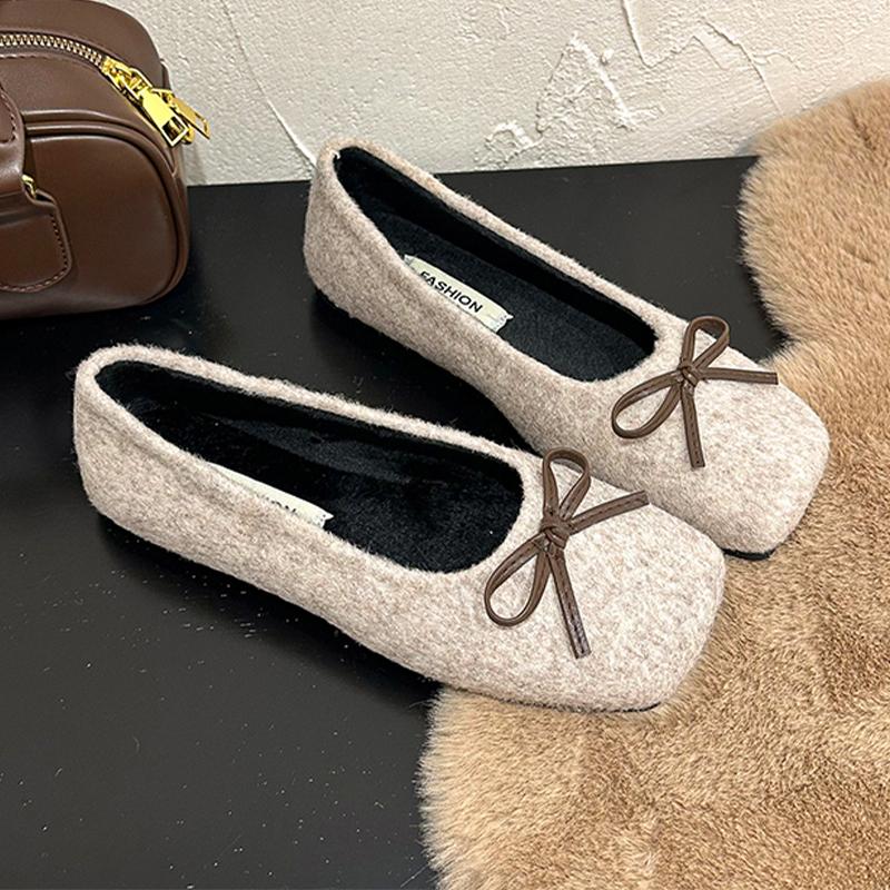 Fashion Flats Women Loafers Shoes Square Toe Flats Shallow Shoes Fashion Dress Autumn Cozy Sandals 2025 Casual New Sport Mujer Zapatos