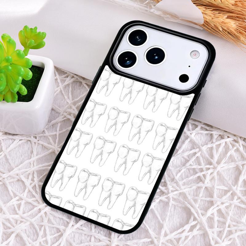 Dentist Tooth Dental Hygienist soft Phone Case for iPhone 17 Air 16 15 11 12 14 13 Pro Max Shockproof Cover