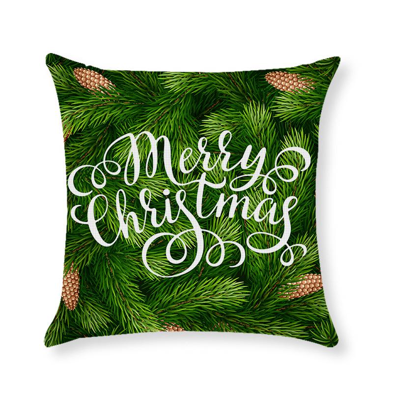 Home Christmas Throw Pillow Cover Holiday Home Cushion Cushion Cover Sofa Side Sleeping