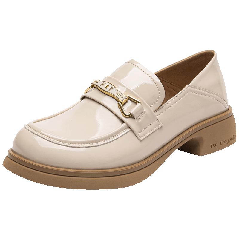 Red Dragonfly Women s Comfortable Thick-Sole Leather Loafers 37