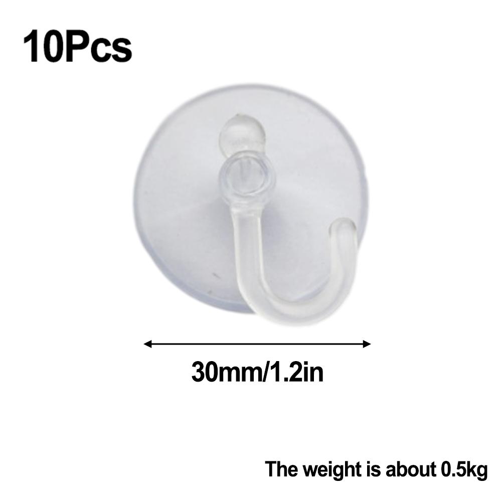 10Pcs Suction Cup Hook DIY Projects Easy Installation PVC
