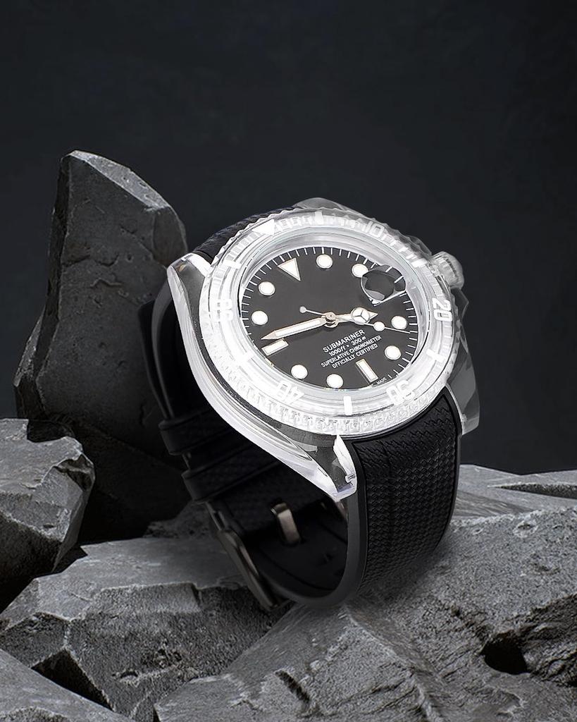 Watch Band Watch Strap 20mm Width Silicone Strap for Watches Omega X Swatch Collaboration Compatible Watch Strap Buckle with Spring Bar and H Type