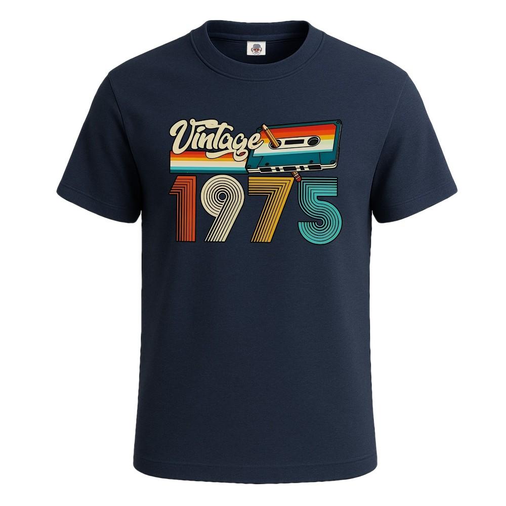 Retro vintage 1975 tshirt design graphic mens tshirt party novelty tee top 2XL