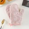 2Pcs Heat Resistant Oven Gloves Non-Slip Silicone Mitts for Baking Grilling Microwave Cooking Gloves for Hot Dishes
