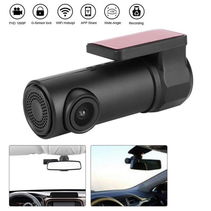 1080P Wifi Voiture Dvr Caméscope 170 ° Fhd Objectif Dash Cam Enregistreur Vidéo Conduite Caméra App - Shipenophy