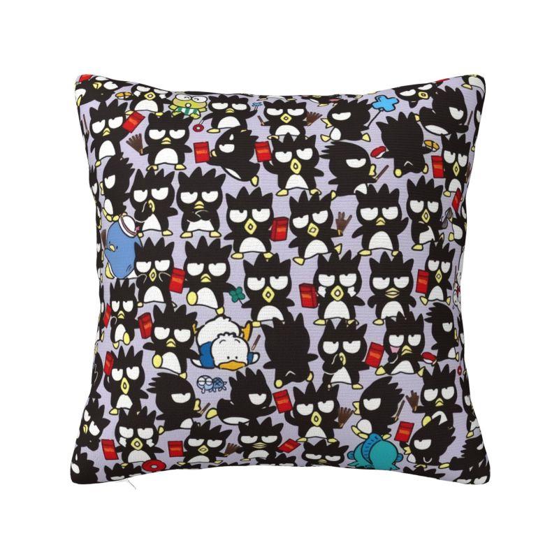 

Custom Nordic BAD Badtz-Maru Sanrio Cartoon XO Child Cushion Cover for Sofa Soft Throw Pillow Case Home Decor 12x12Inch