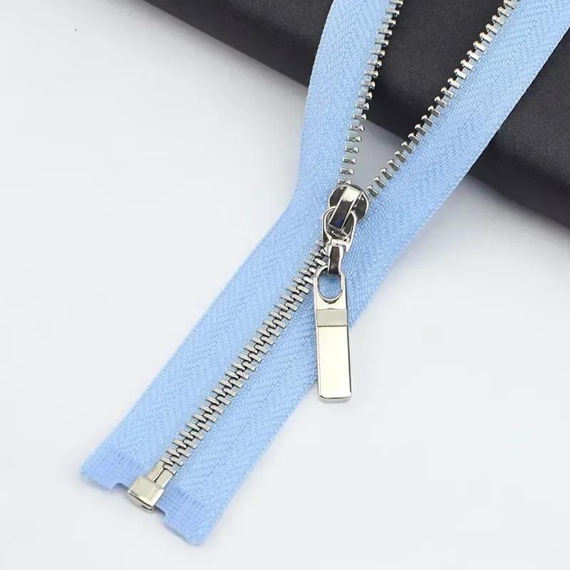 2/5Pcs 3# 40-70cm Open-end Metal Zippers for Sewing Jacket Coat Zipper Tapes Clothes Tent Zip Repair Kit DIY Garment Accessories