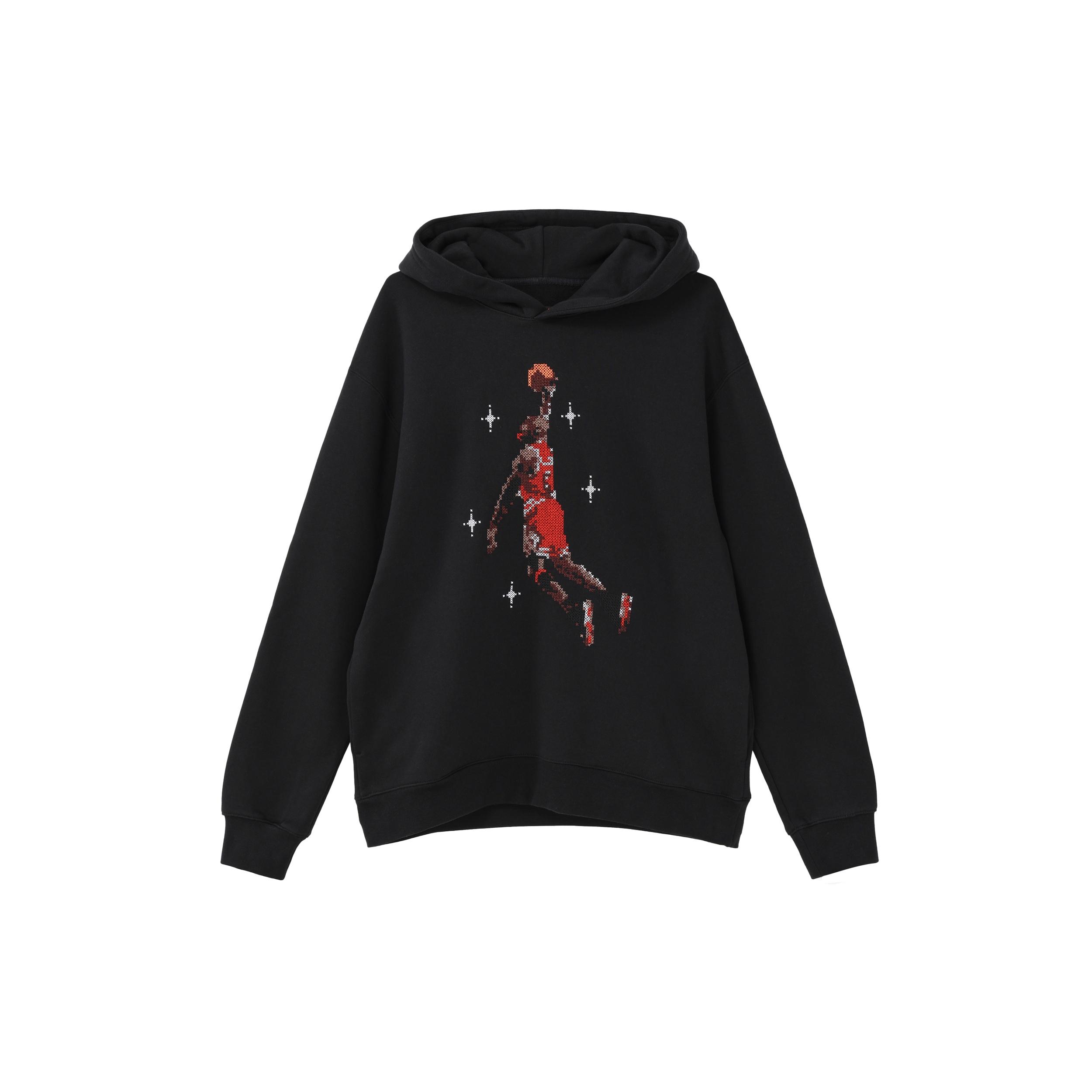 Air Jordan Flying Man Basketball Fleece Hoodie  Black  Men s DC9714-010 XXXL