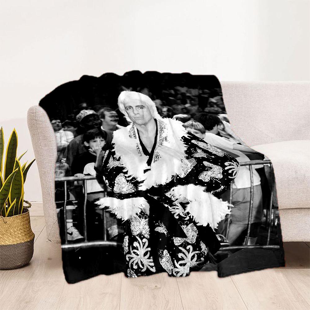 Ric Flair Blankets Are Suitable for Living Rooms,making Them an Ideal Choice for Outdoor Travel and Gifts.