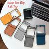 Z Flip7  Business for Hinge Protection Case for Samsung Galaxy Z Flip 7 3 4  6 Z6 z7 flip Flip6 Matte PU Leather Cover
