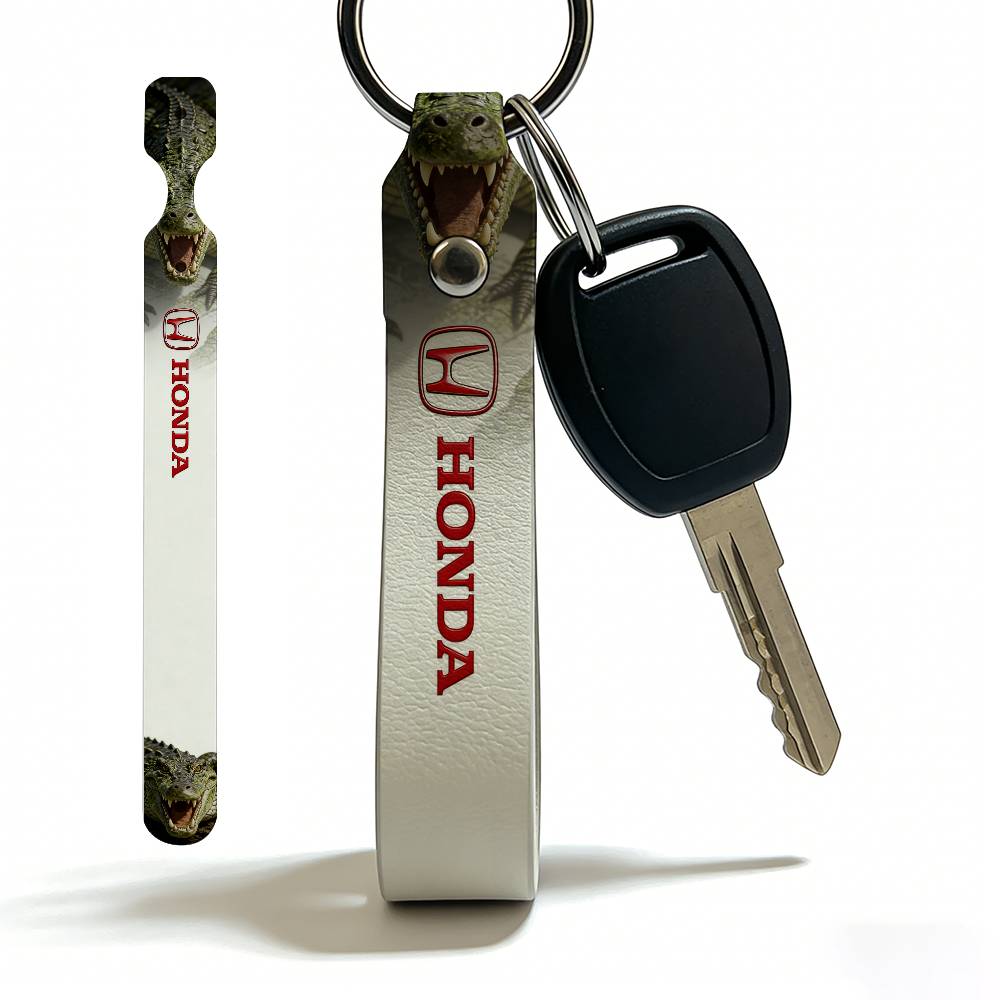 For HONDA ferocious beast Soft PU Leather Motorcycle Keychain Lightweight Key Holder For Scooter Racing LK6