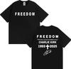 Prayers Up for Charlie Kirk Freedom T Shirt Unisexs Clothing Harajuku Y2k High Street Tshirts Unisex Casual Comfort Oversized Tshirt