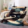 1 Stück Kraniche Wolken Leichte Flanelldecke, Bequeme und Warme Decke, für Büro und Camping Schlafsofa, Wohnzimmer061
