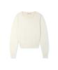Nodeuyuumeon Basic Crew Neck Round Knit [Cream]