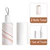 Innowell Mini Lint Roller with Retractable Handle, Portable Clothes Hair Remover, Tear-and-Use Replacement Paper