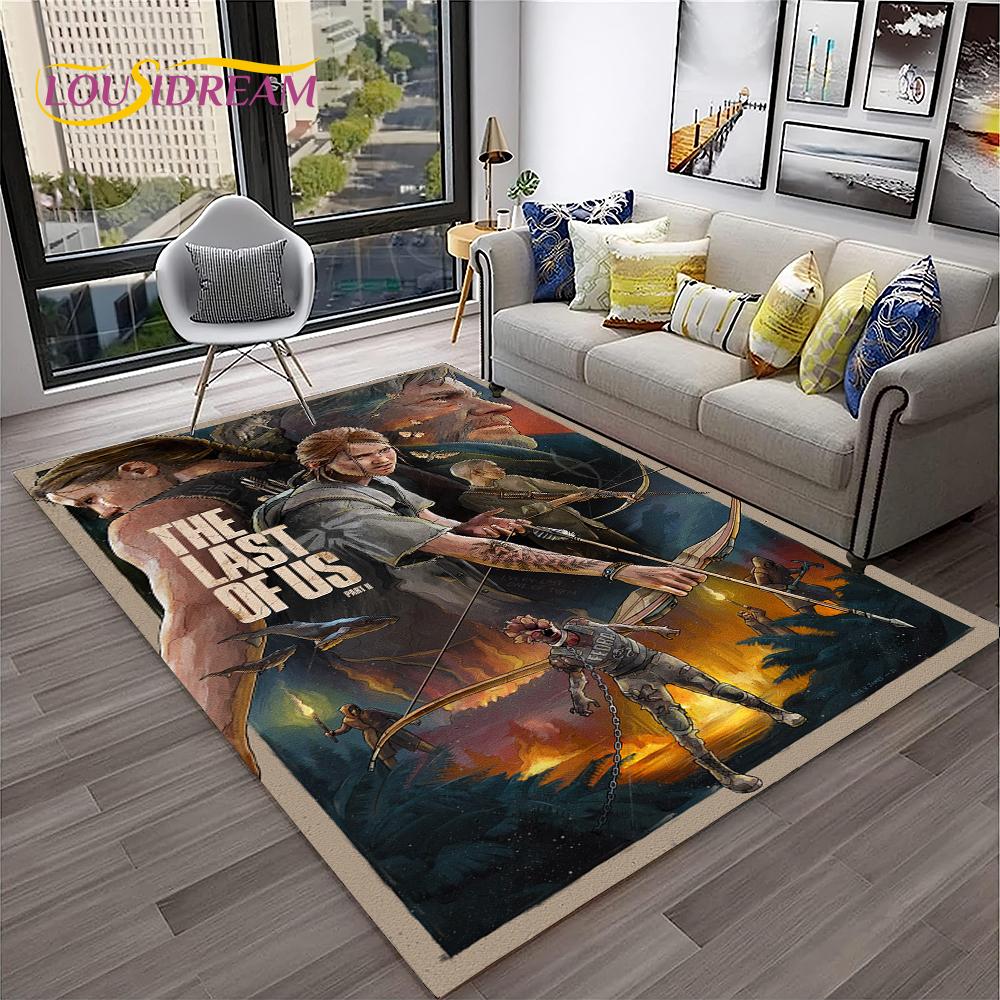 The Last of Us Horrorspiel Pedro TV Teppich Teppich für Zuhause Wohnzimmer Schlafzimmer Sofa Fußmatte Dekor,Kinderbereich Teppich Rutschfeste Bodenmatte