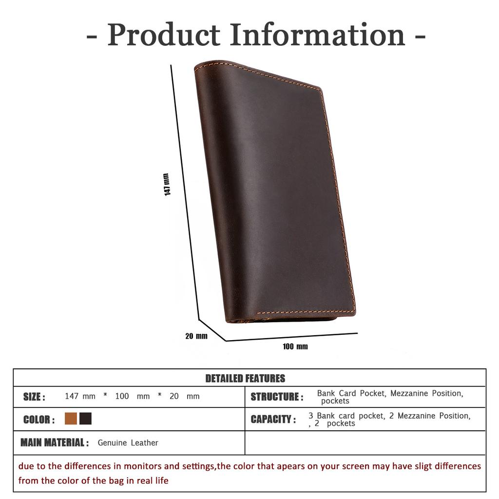 Crazy Horse Genuine Leather Passport Wallet Man RFID Protection Credit Card Holder High Quality Women Travel Passport Cover Case