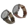Men Quartz Watch Round Large Dial PU Leather Strap Retro Wristwatch for Daily Life Sports Business P