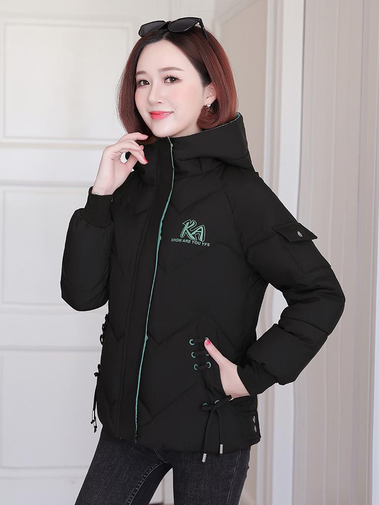 

Женская короткая одежда, зимние теплые куртки, свободная и утолщенная женская приталенная одежда, студенческие куртки, женская XXXL чёрный