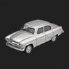 1/43 Wolga GAZ-21 Legierungsauto Modell Diecasts Metall Klassische Fahrzeuge Automodell Simulation Ton und Licht Sammlung Kinderspielzeug Geschenke